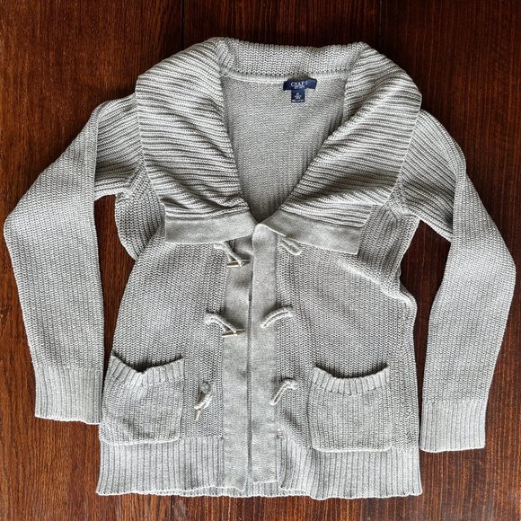 Chaps Sweaters - Chaps Fold-Over Collar Cardigan